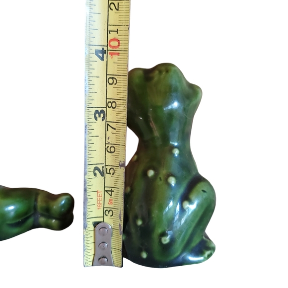 Vintage ceramic frogs figurine lot - Picture 2 of 4
